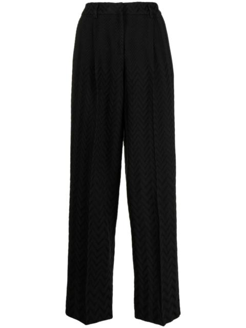 zigzag tailored trousers