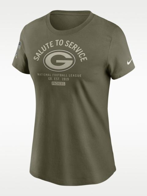 Green Bay Packers Salute to Service Sideline Women's Nike NFL T-Shirt