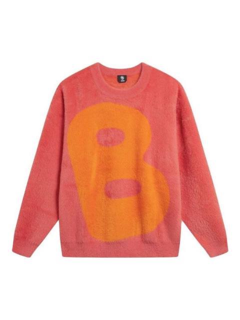 Li-Ning BadFive Big B Logo Knit Sweater 'Red Orange' AMBT147-6