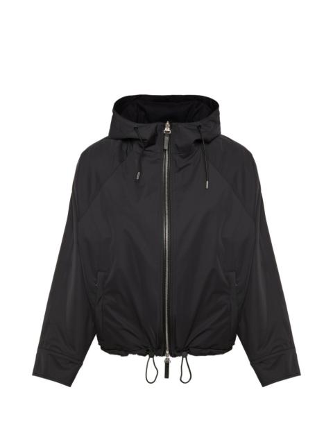 hooded reversible jacket