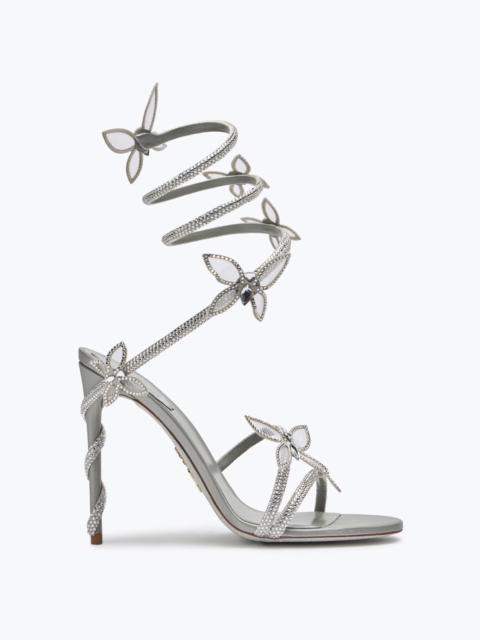 Margot Silver Sandal With Butterflies And Crystals 105
