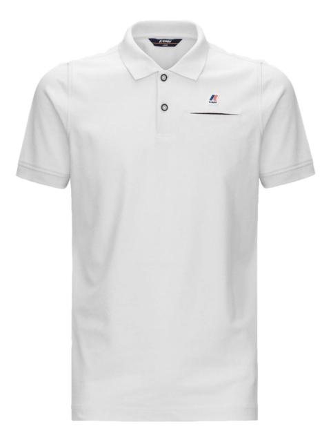 logo-patch polo shirt