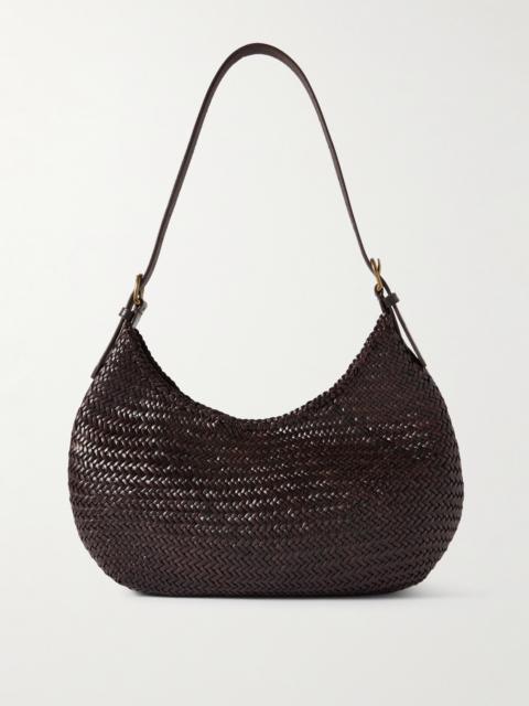 Luna Mezza Woven Leather Shoulder Bag