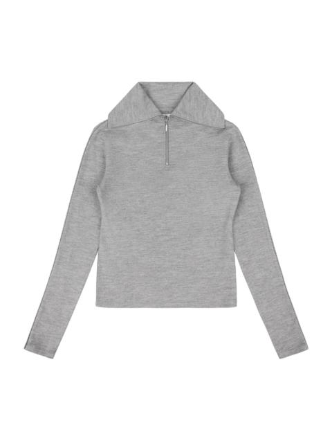 APEX WOOL TOP DUST GREY