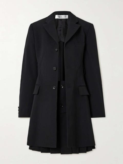 Wool-twill blazer Black