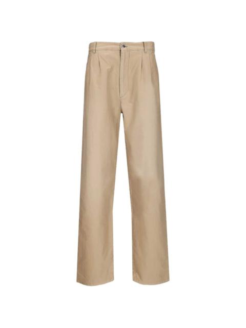 pleated cotton trousers