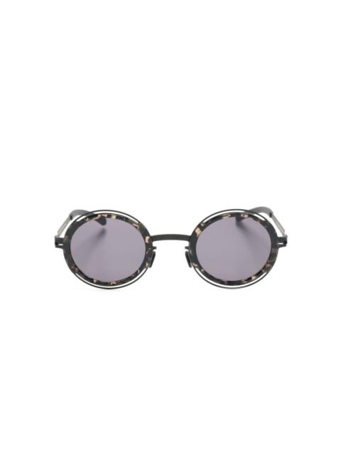 Pearl round-frame sunglasses
