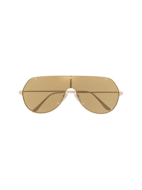 aviator-frame tinted sunglasses