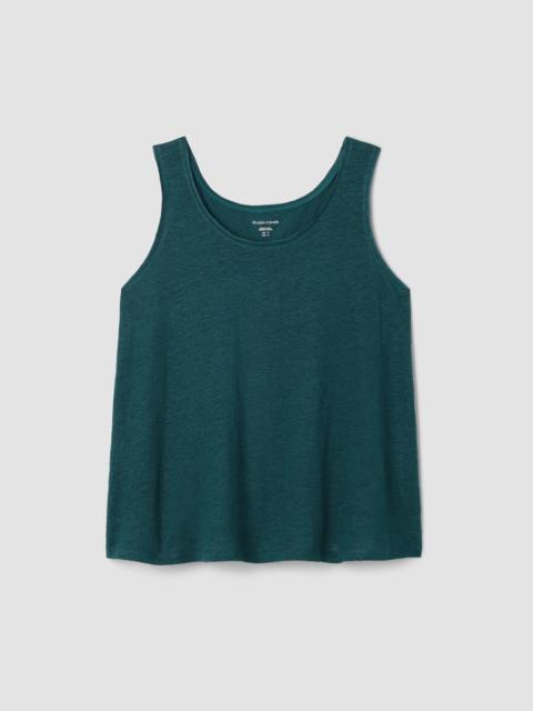 Organic Linen Jersey Scoop Neck Tank