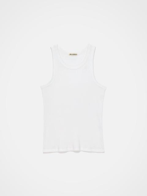 SHEER CAMI VEST TOP IN OFF-WHITE