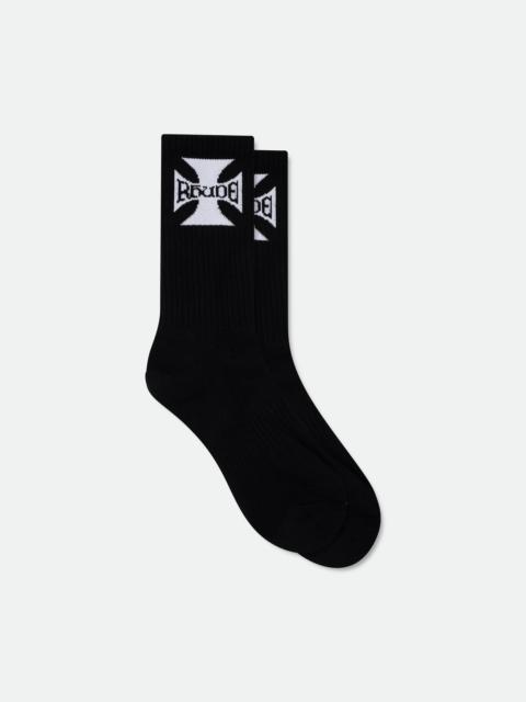 RHUDE BOYS LOGO SOCK
