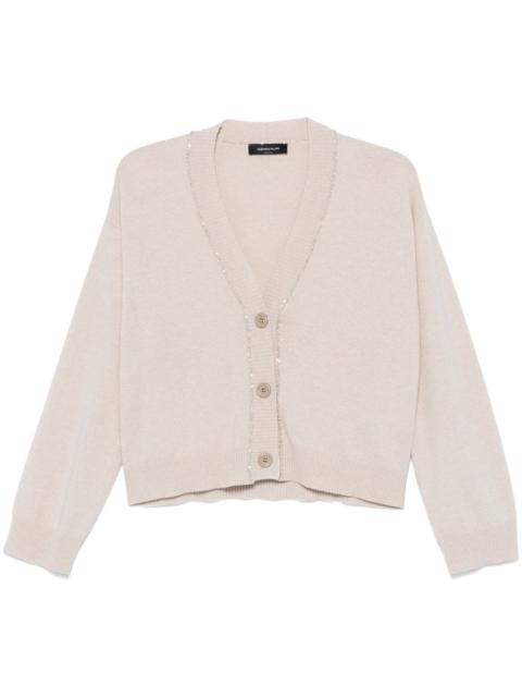 sequin-detailed cardigan