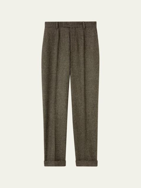 Louis Wool Straight-Leg Ankle Trousers