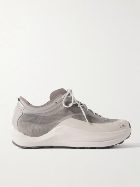 Sella Rubber-Trimmed ProWave Jacquard Trail Sneakers Gray