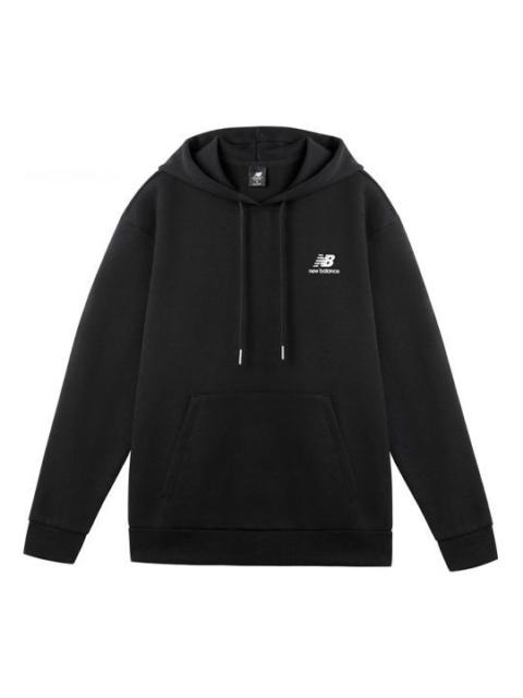 New Balance Logo Print Hoodie 'Black White' AMT11308-BK