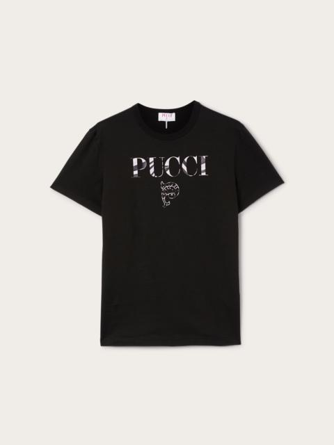 COTTON T-SHIRT WITH PUCCI LOGO