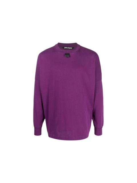 Palm Angels Oversized Blurry Logo Long-Sleeve T-Shirt Purple/Black