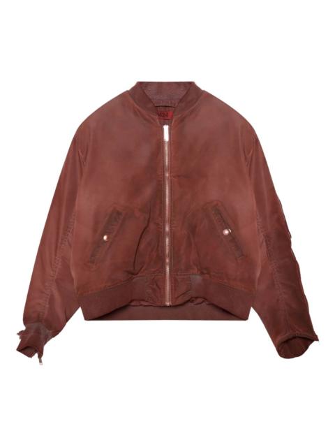 zip-up bomber jacket