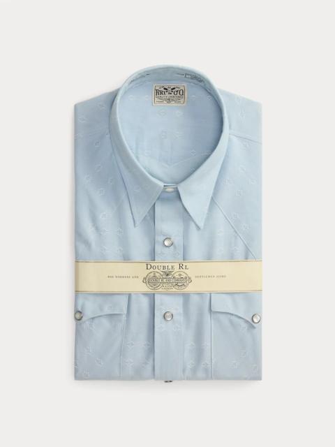 Slim Fit Dobby Western Shirt