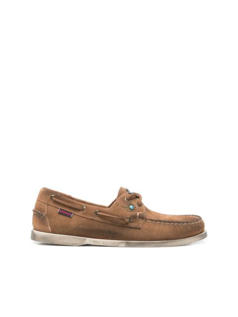 sude boat shoes