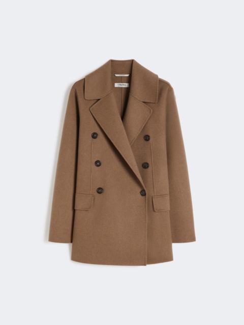 Double-breasted double-faced wool jacket - CAMEL