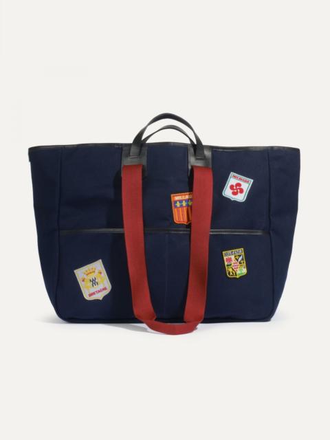 MÉLO 48H TOTE BAG  -  BLUE EMBLEMS