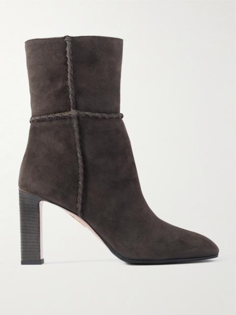 Indy 85 Whipstitched Suede Ankle Boots