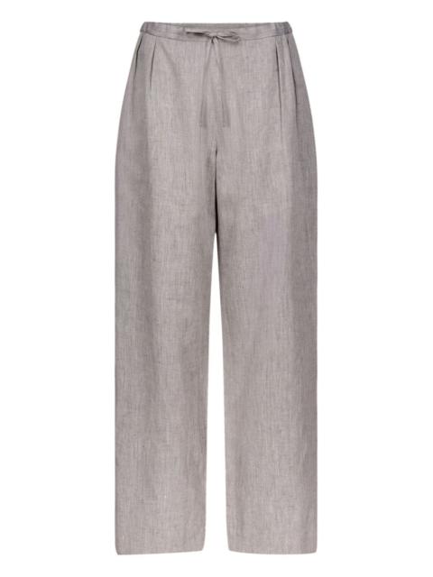 Clark pleated drawstring trousers