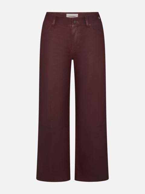 Le Slim Palazzo Leather Crop