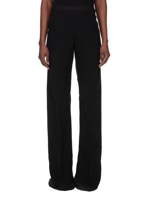 bias ribbed waistband trousers