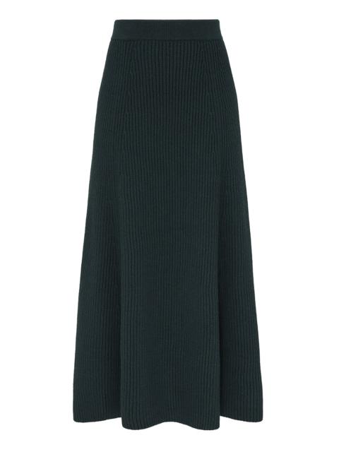 ILLUSTRATION PANELED RIB SKIRT