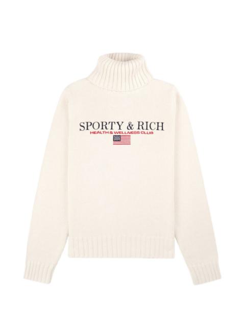 roll neck flag jumper
