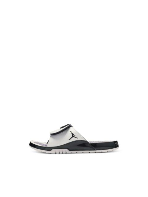 logo-embroidered slides