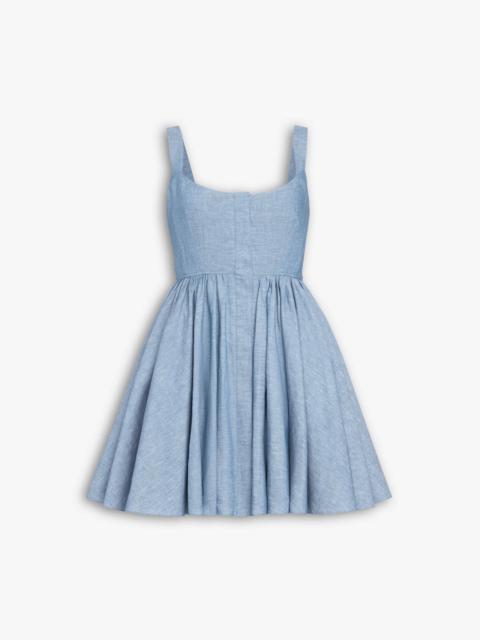 CHAMBRAY SKATER DRESS
