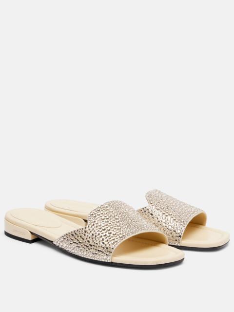 Dina embellished satin slides