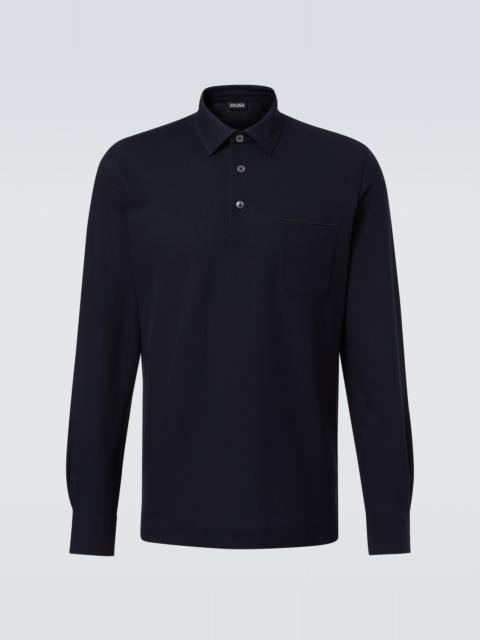 Logo cotton polo shirt