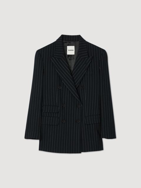 STRIPED SUIT JACKET