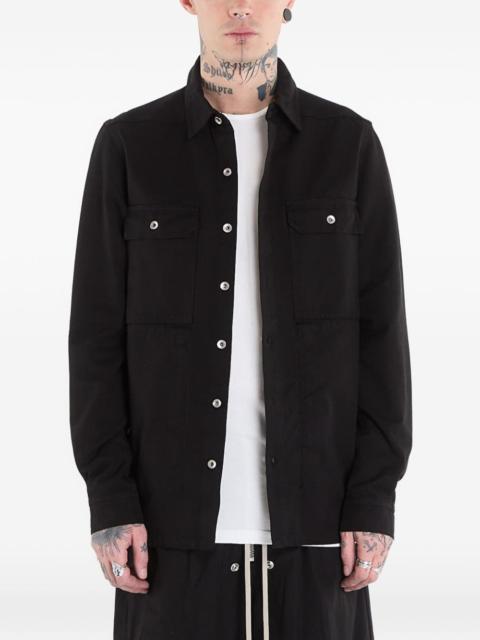 Outershirt buttoned-up cotton jacket
