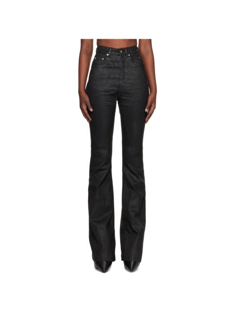 Black Temple Bolan Bootcut Jeans