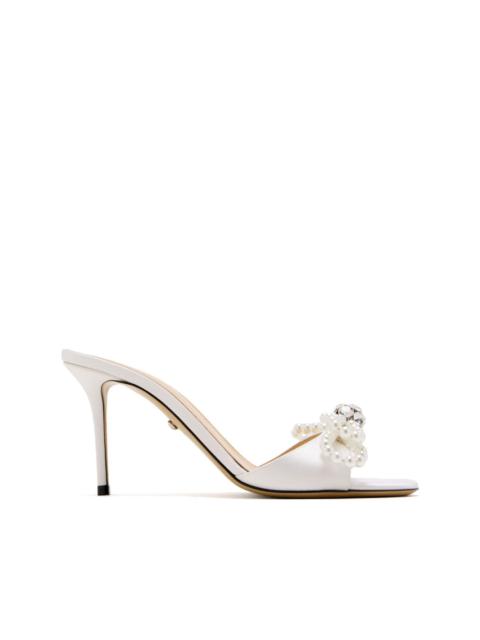 85mm bow-embellished mules