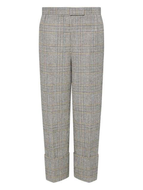 Hunting tweed back-strap trousers