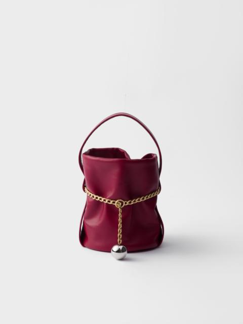 Petit Sac Noir nappa leather mini-bucket bag