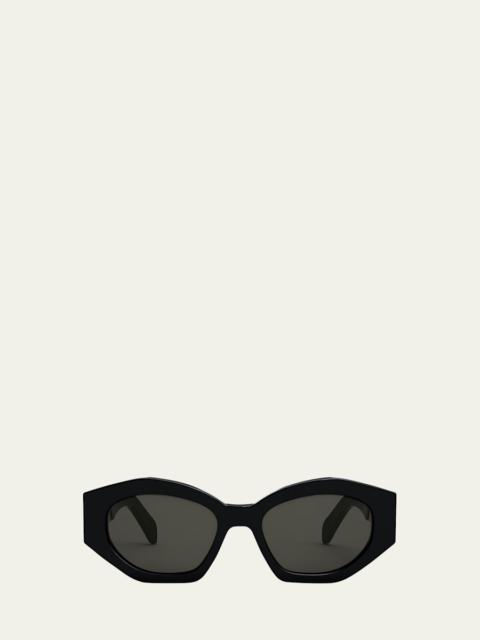 Triomphe Logo Acetate Cat-Eye Sunglasses