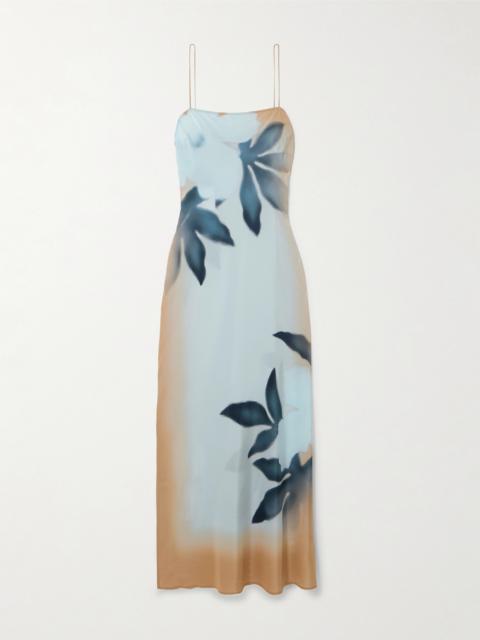 Floral-print Silk Maxi Dress