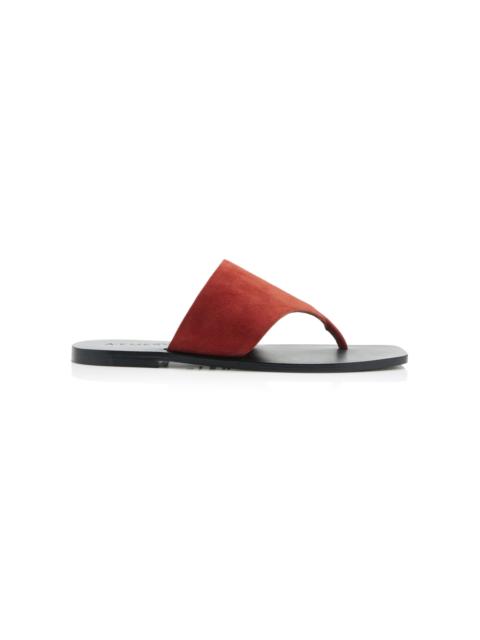 Paton Suede Sandals red