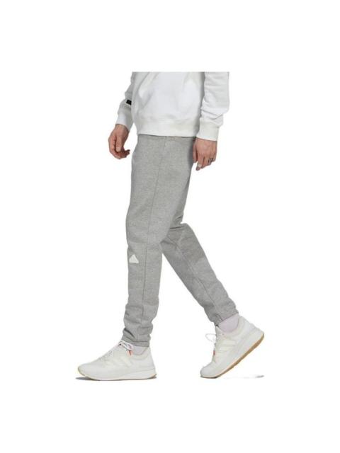 Men's adidas New Fl Pants Solid Color Small Logo Label Bundle Feet Sports Pants/Trousers/Joggers Gra