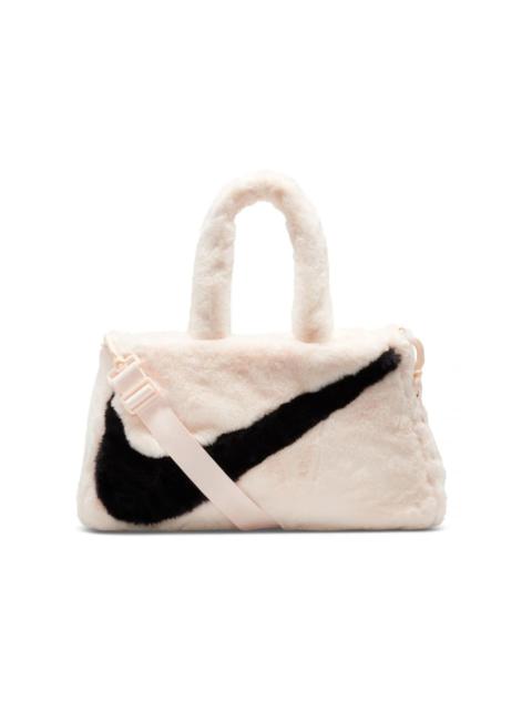 Nike Sportswear Faux Fur 10L Tote Bag Guava Ice