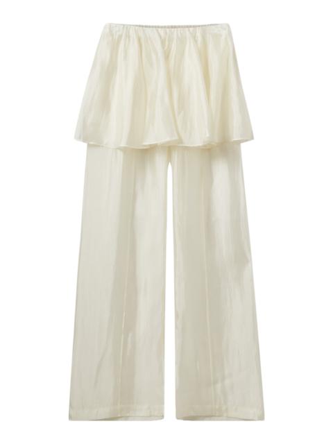 Gillian Peplum Pants white