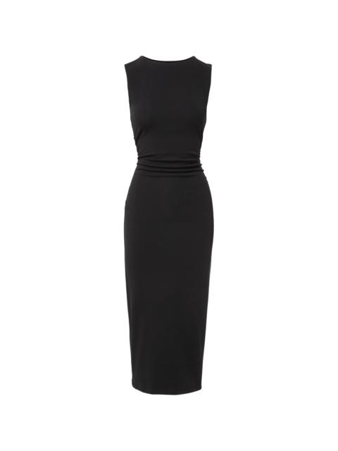CHARISSA STRETCH-COTTON MIDI DRESS