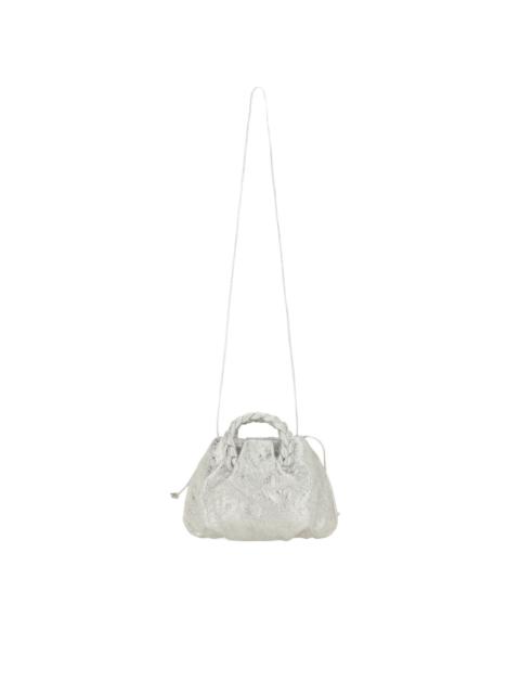 braided handle tote bag